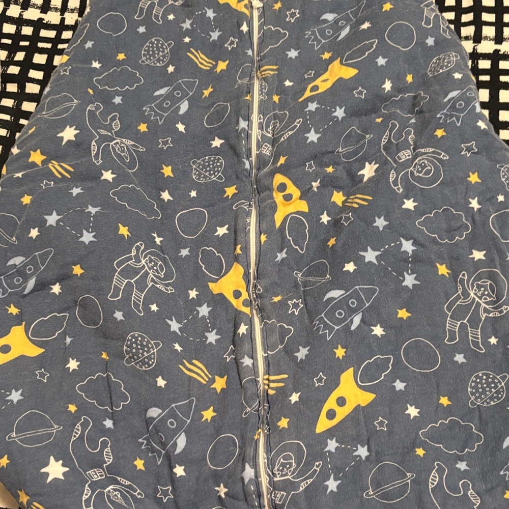 Mom cozy Blue Star and Moon Baby Sleep Sack 12-18 months